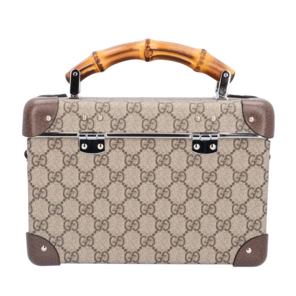 brb10010000013676 3 Gucci Sherry GG Supreme Canvas Shoulder Bag Beige