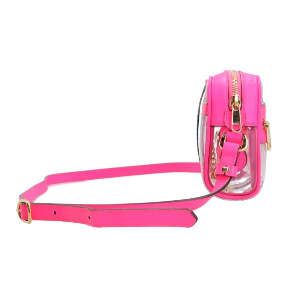 brb10010000013689 5 Gucci Mini Ophidia Vinyl Shoulder Bag Pink