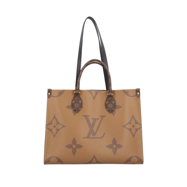 brb10010000013969 3 Louis Vuitton On the Go MM Monogram Giant Shoulder Bag Brown