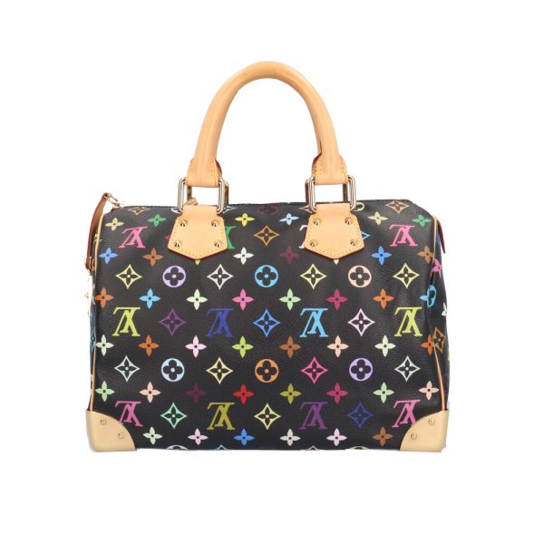 brb10010000014031 3 Louis Vuitton Speedy 30 Monogram Multicolor Handbag Black