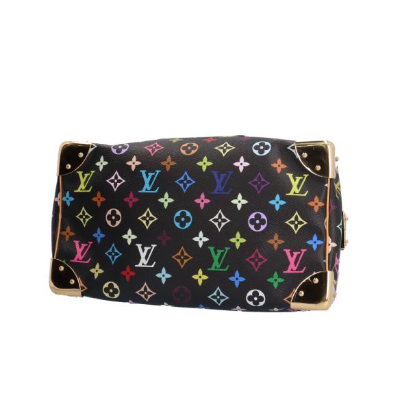 brb10010000014031 5 Louis Vuitton Speedy 30 Monogram Multicolor Handbag Black