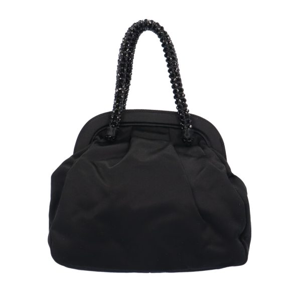 brb10010000014104 3 Prada Satin Handbag Black