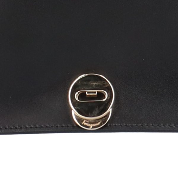 brb10010000014172 8 Salvatore Ferragamo Shoulder Bag Leather Black