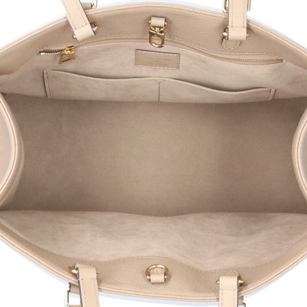 brb10010000014212 5 Louis Vuitton On the Go MM Shoulder Bag Monogram Empreinte Beige