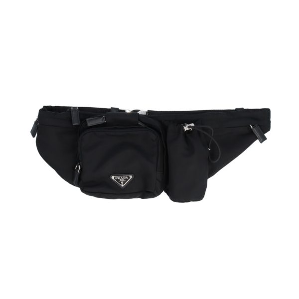 brb10010000014256 1 Prada Nylon Waist Bag Black