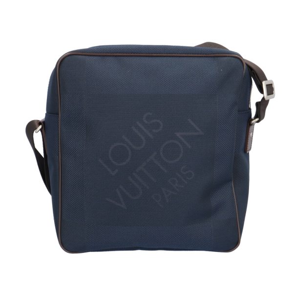 brb10010000014258 3 Louis Vuitton Pilot Shoulder Bag Damier Jean Canvas Navy