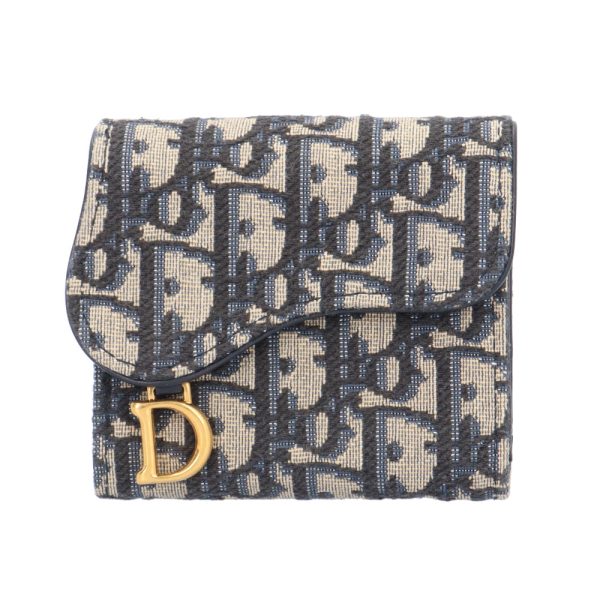 brb10010000014293 1 Christian Dior Lotus Wallet Canvas Trifold Black