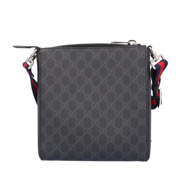 brb10010000014301 3 Gucci GG Supreme PVC Shoulder Bag Black