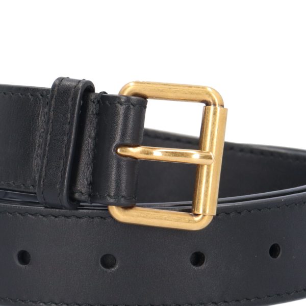 brb10010000014307 8 Gucci GG Marmont Leather Waist Bag Black