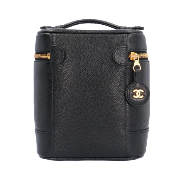 brb10010000014623 3 Chanel Vertical Vanity Caviar Handbag Black