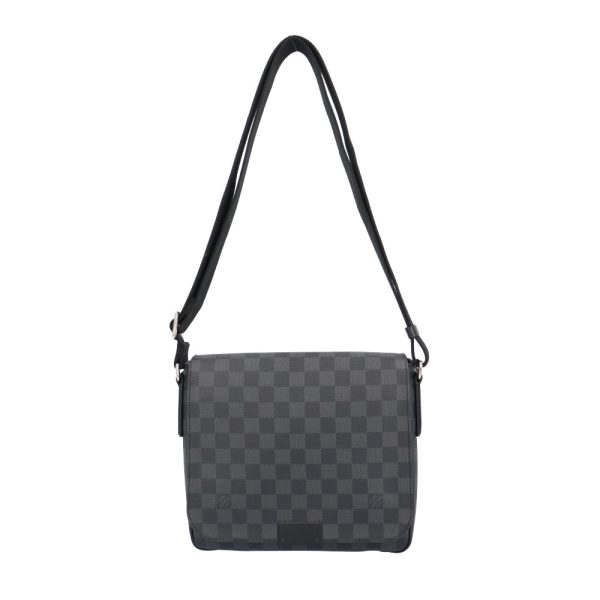 brb10010000014929 1 Louis Vuitton District PM Shoulder Bag Damier Graphite Canvas Black