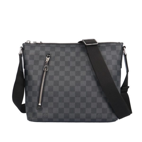 brb10010000014930 1 Louis Vuitton Mick PM Shoulder Bag Damier Graphite Canvas Black