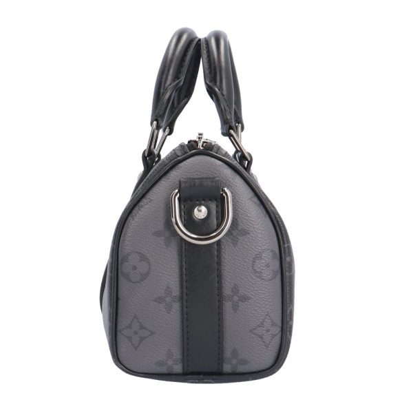 brb10010000014933 3 Louis Vuitton Keepall Bandouliere 25 Shoulder Bag Monogram Eclipse Black