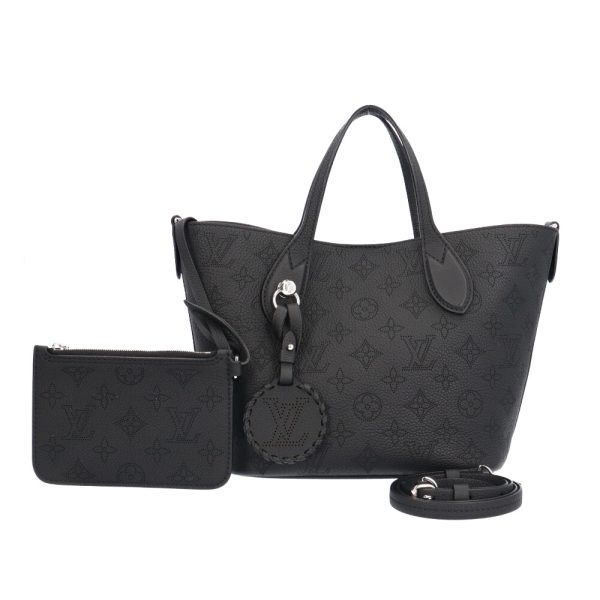 brb10010000014934 1 Louis Vuitton Blossom PM Shoulder Bag Monogram Mahina Black