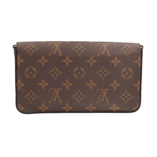 brb10010000014938 3 Louis Vuitton Pochette Felicie Shoulder Bag Monogram Canvas Brown