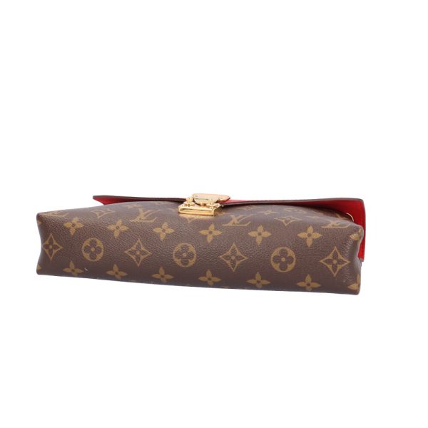 brb10010000014940 5 Louis Vuitton Pallas Chain Monogram Shoulder Bag Brown