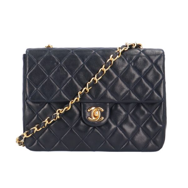 brb10010000014956 1 Chanel Mini Matelasse Lambskin Shoulder Bag Navy