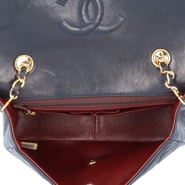 brb10010000014956 6 Chanel Mini Matelasse Lambskin Shoulder Bag Navy