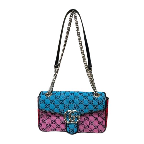 brb10010000015015 1 Gucci GG Marmont Chain Shoulder Bag Multicolor