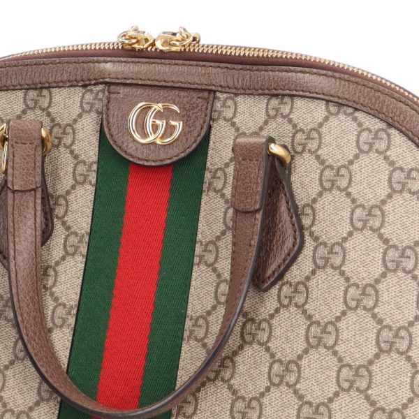 brb10060000000463 7 Gucci Sherry GG Supreme Canvas Shoulder Bag Beige