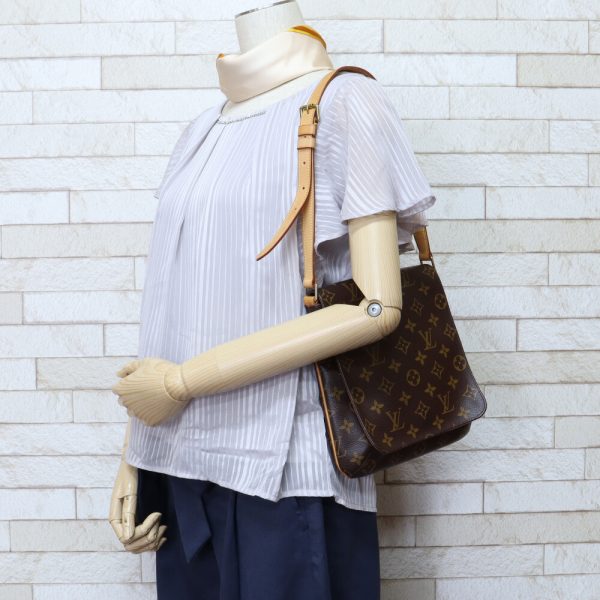 brb23000085 1 Louis Vuitton Musette Salsa Monogram Shoulder Bag Brown