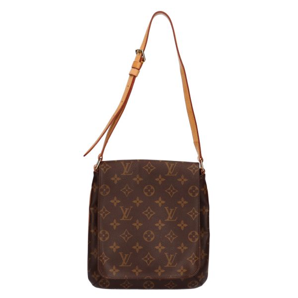 brb23000085 2 Louis Vuitton Musette Salsa Monogram Shoulder Bag Brown