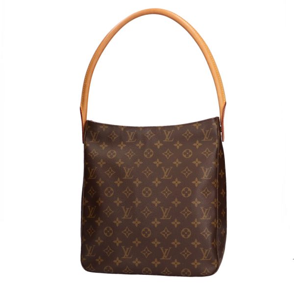 brb23000090 1 Louis Vuitton Looping Monogram Shoulder Bag Brown