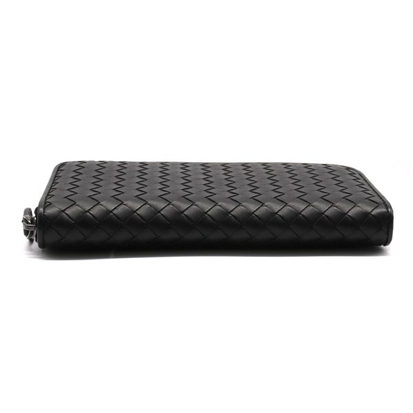 brb24103548 4 Bottega Veneta Intrecciato Long Wallet Leather Black