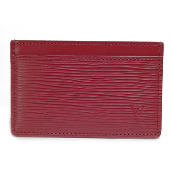 brb24105544 1 Louis Vuitton Sampur Epi Card Case Red