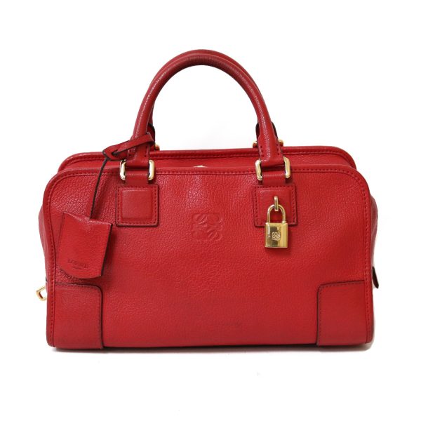 brb24107254 1 Loewe Amazona 28 Handbag Leather Red