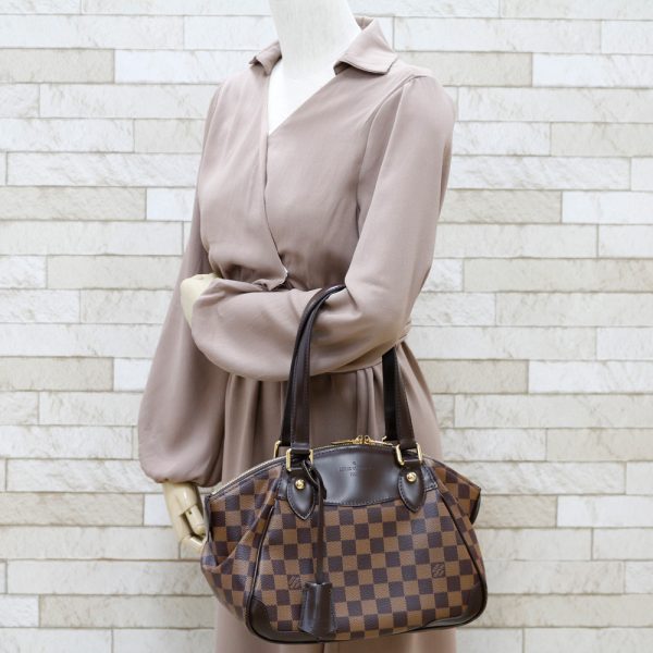 brb24109568 2 Louis Vuitton Verona Damier Shoulder Bag Brown