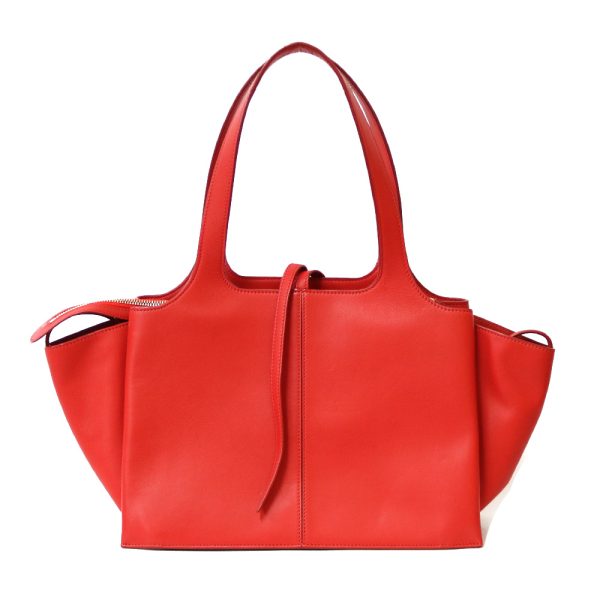 brb25400018 3 Celine Triford Shoulder Bag Leather Red