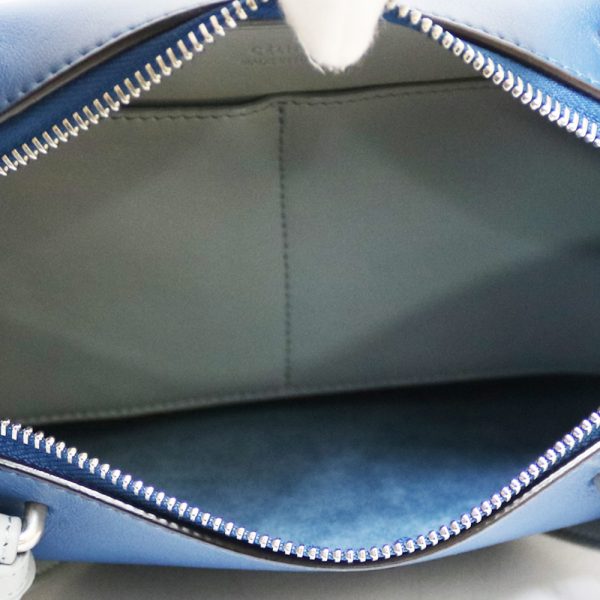 brb25400065 8 Celine Shoulder Bag Leather Blue