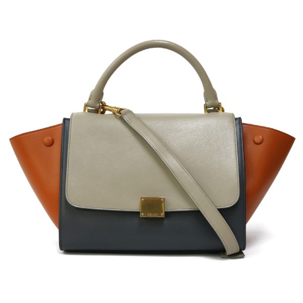 brb25401014 1 Celine Trapeze Shoulder Bag Leather Multicolor