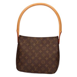 brb25401664 0 Louis Vuitton Trapeze PM Monogram Minilan Handbag Camel Beige