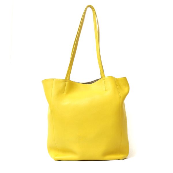 brb29104621 1 Celine Hippo Phantom Shoulder Bag Leather Yellow