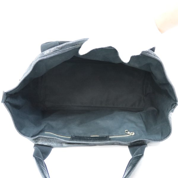 brb29104685 7 Balenciaga Navy Hippo Handbag Leather Black