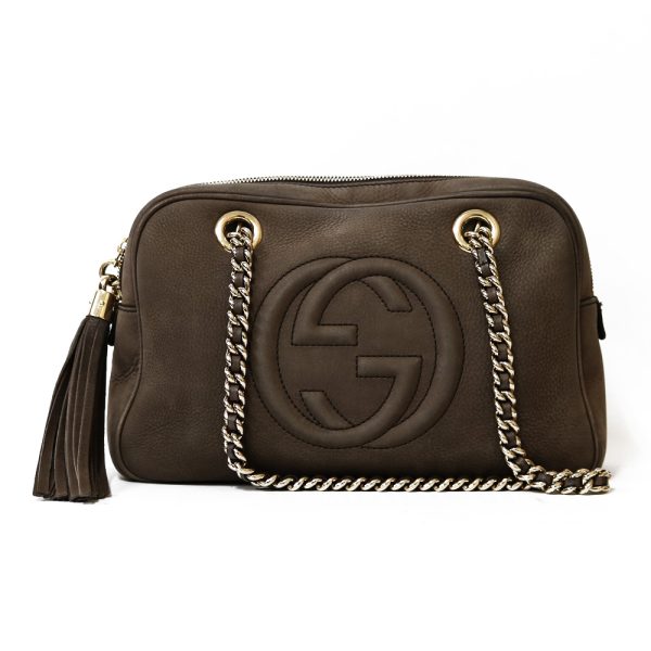 brb29104761 1 Gucci Soho Shoulder Bag Brown