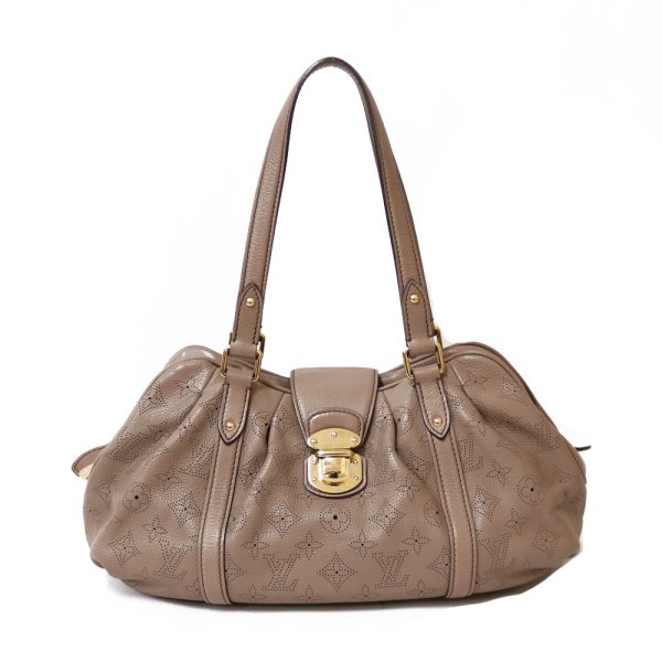 brb29104971 1 Louis Vuitton Lunar Mahina Shoulder Bag Beige