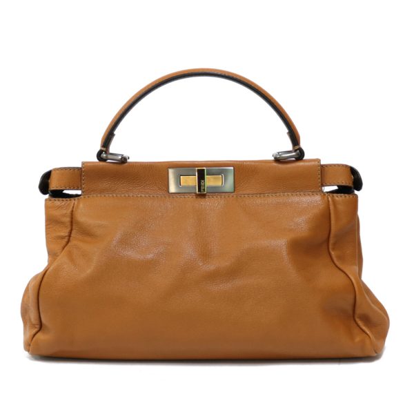 brb29105069 3 Fendi Peekaboo Handbag Brown