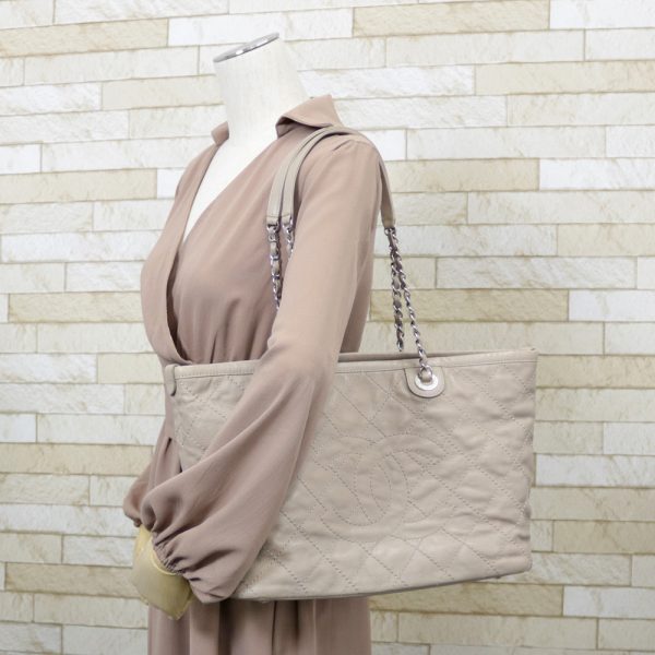 brb29806901 2 Chanel Shoulder Bag Beige