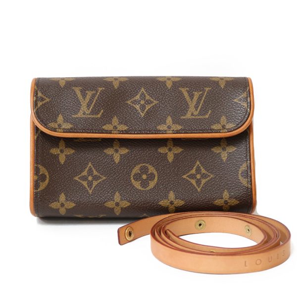 brb31701655 1 Louis Vuitton Pochette Florentine Monogram Waist Bag Brown