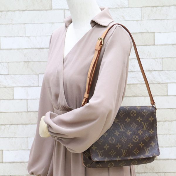 brb31702010 1 Louis Vuitton Musette Tango Monogram Shoulder Bag Brown