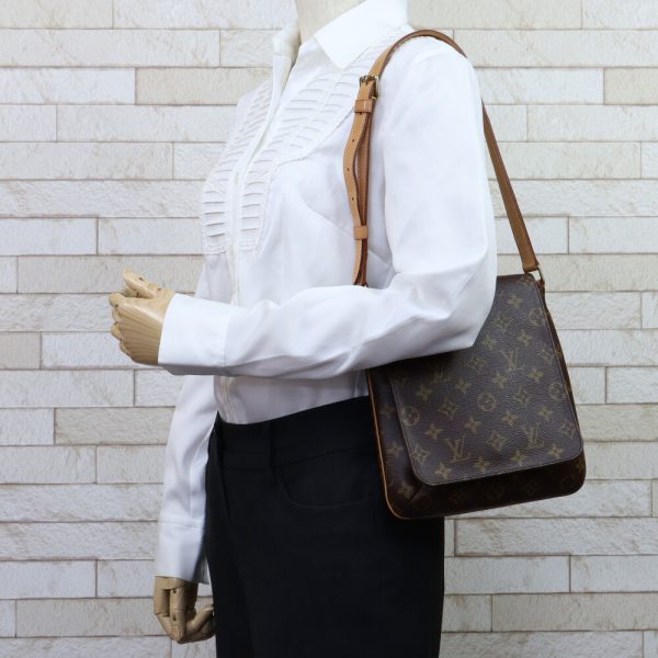 brb31702138 1 Louis Vuitton Musette Salsa Monogram Shoulder Bag Brown