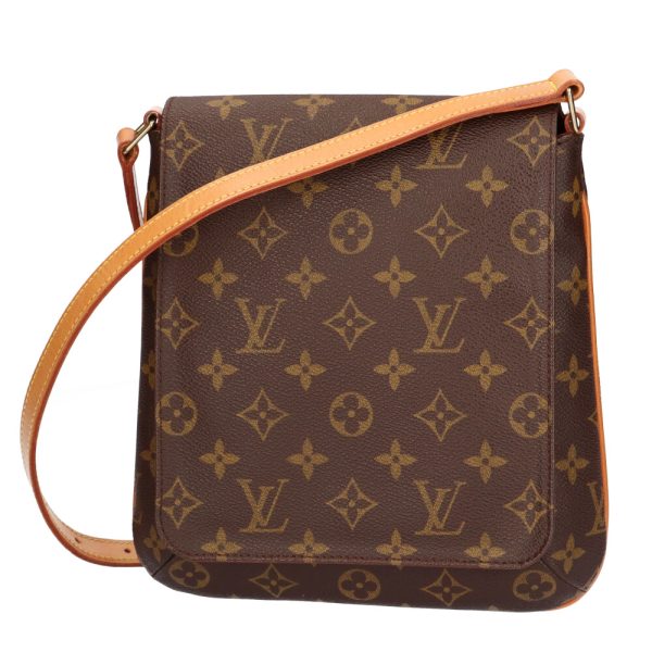 brb31702145 1 Louis Vuitton Musette Salsa Monogram Shoulder Bag Brown