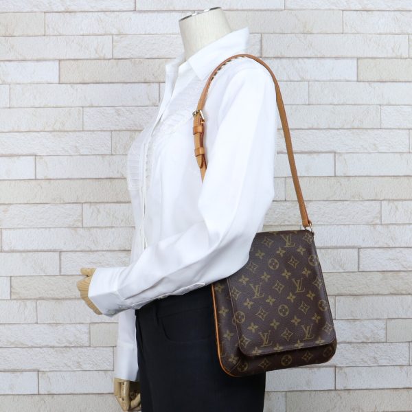 brb31702145 2 Louis Vuitton Musette Salsa Monogram Shoulder Bag Brown