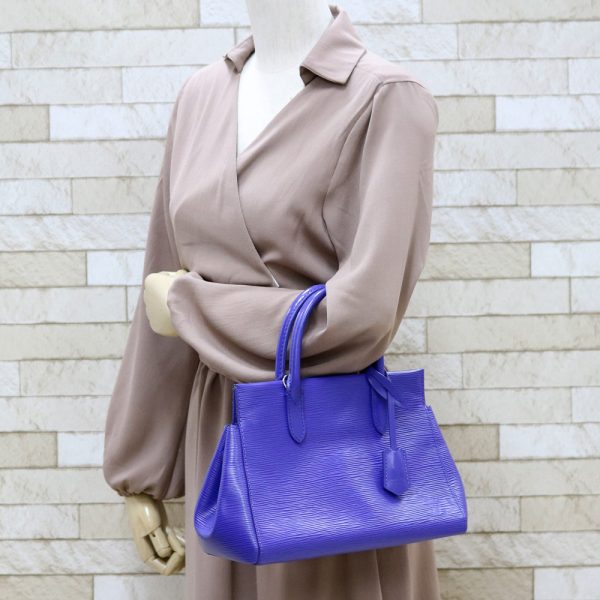 brb35101003 1 Louis Vuitton Marly Epi Shoulder Bag Purple