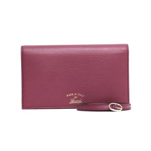 brb35102107 1 Gucci Micro Guccisima Leather Wallet Red