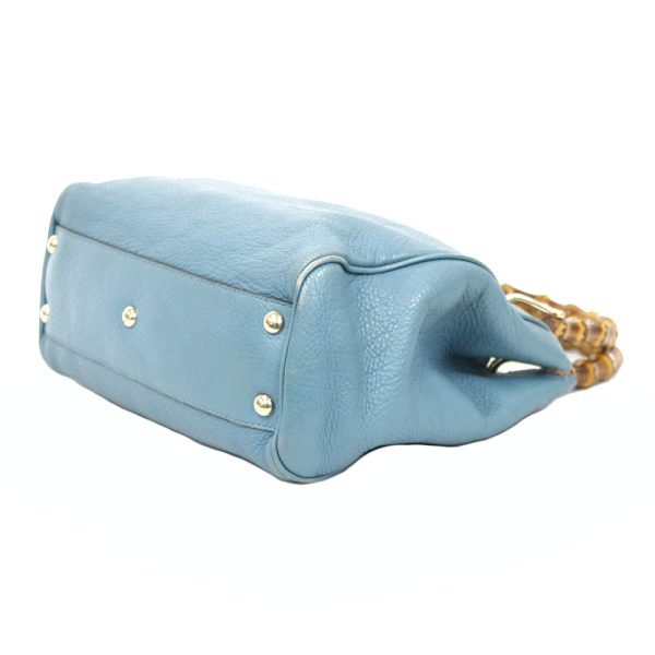 brb36005650 6 Gucci Bamboo Shoulder Bag Blue