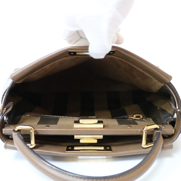 brb36809026 7 Fendi Peekaboo Shoulder Bag Brown